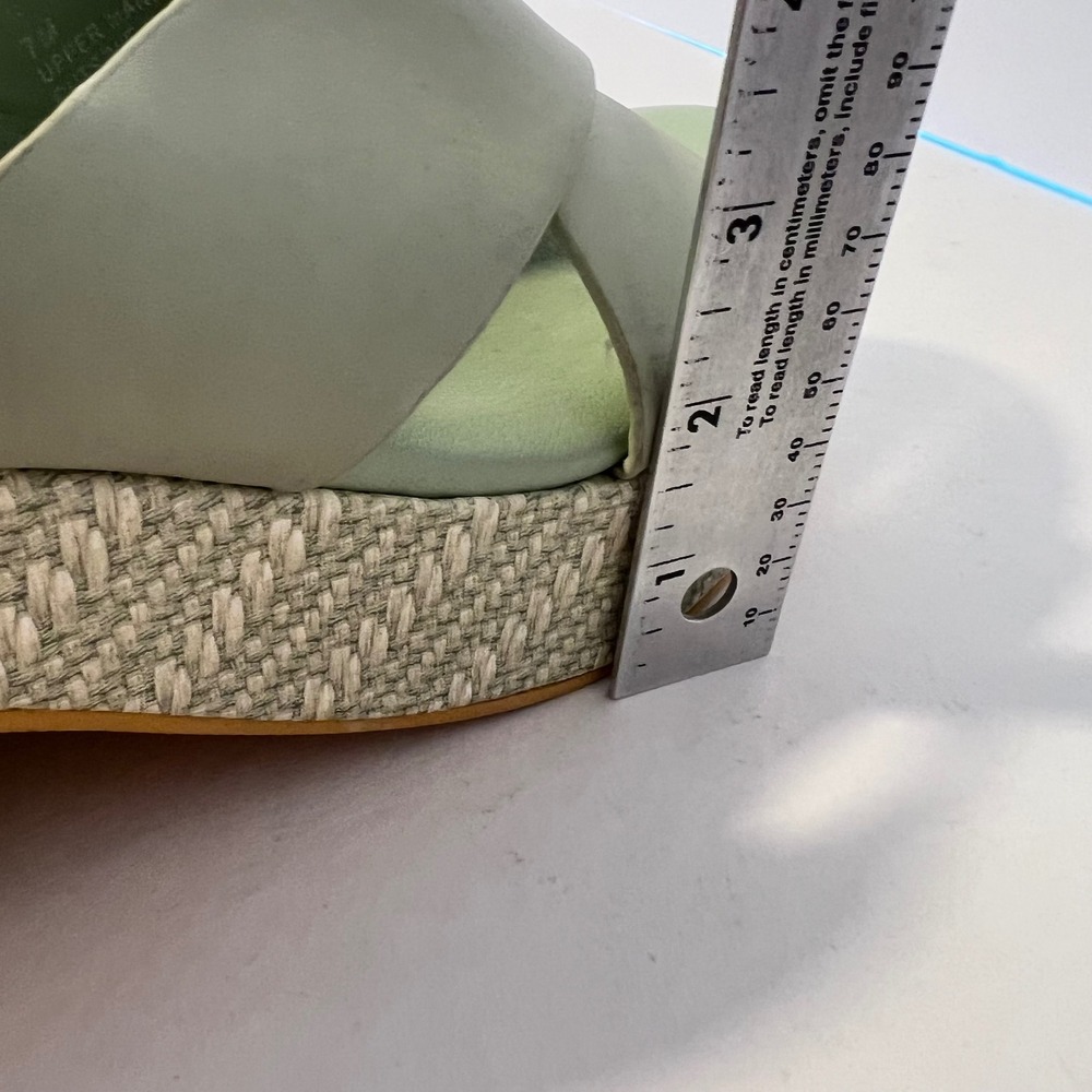 Beach by Matisse Sage Green Crisscross Platform Slide Sandals Women 7M - Picture 11 of 11